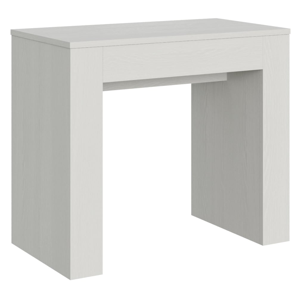 Itamoby Ausziehbarer Konsolentisch 90x49/307cm in Holzoptik Esche weiß style modern - Spanplatte