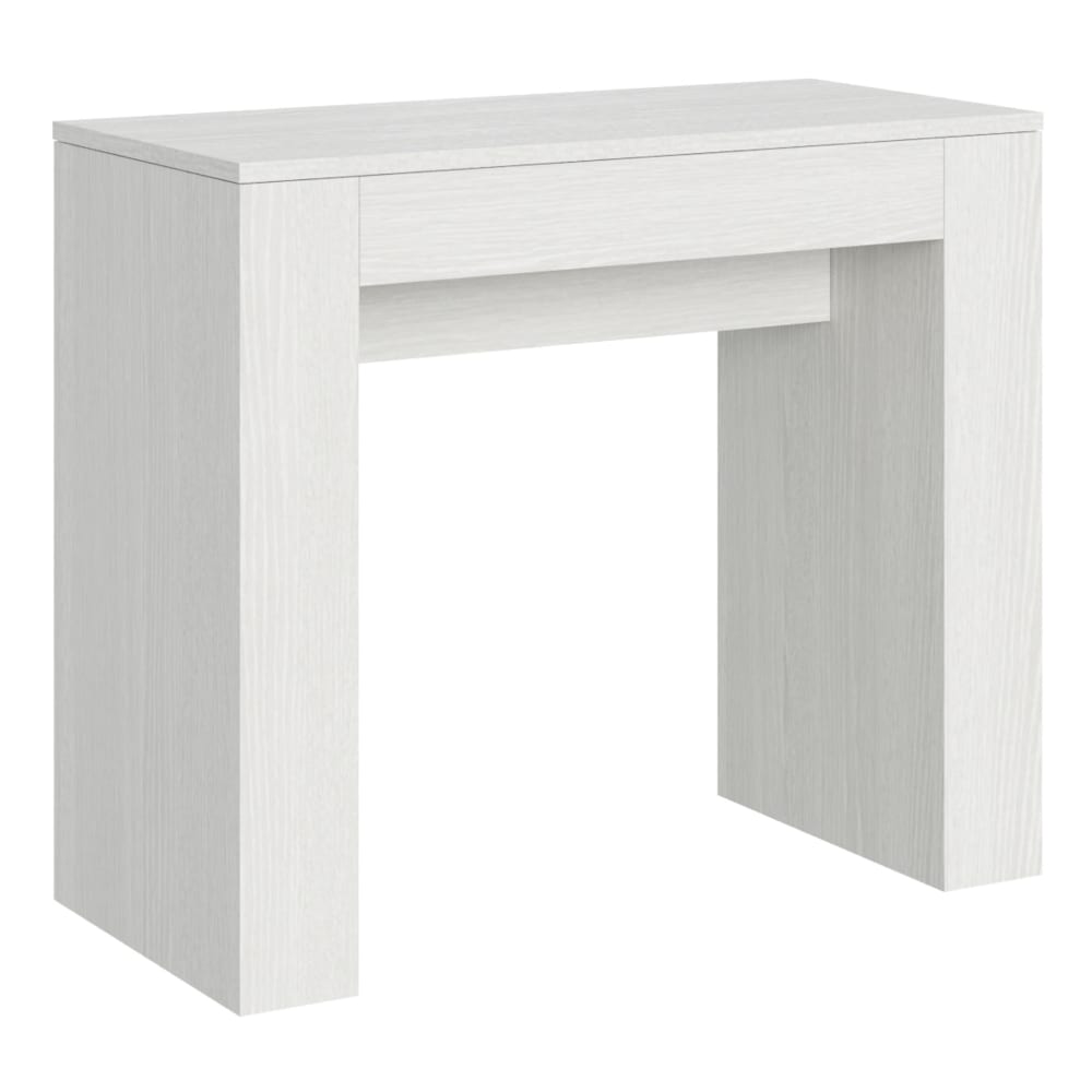 Itamoby Ausziehbarer Konsolentisch 90x42/302cm in Holzoptik Esche weiß style modern - Spanplatte