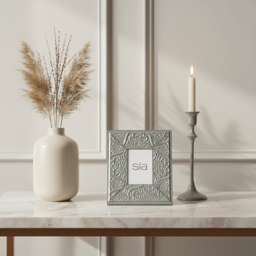 Cadre photo rectangulaire en fer argenté 15x10 - Maisons du Monde