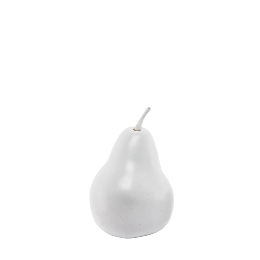 Sia Deco Dekobirne aus Schaumstoff H10, Silberweiß style modern - Pvc - Polyvinlychlorid