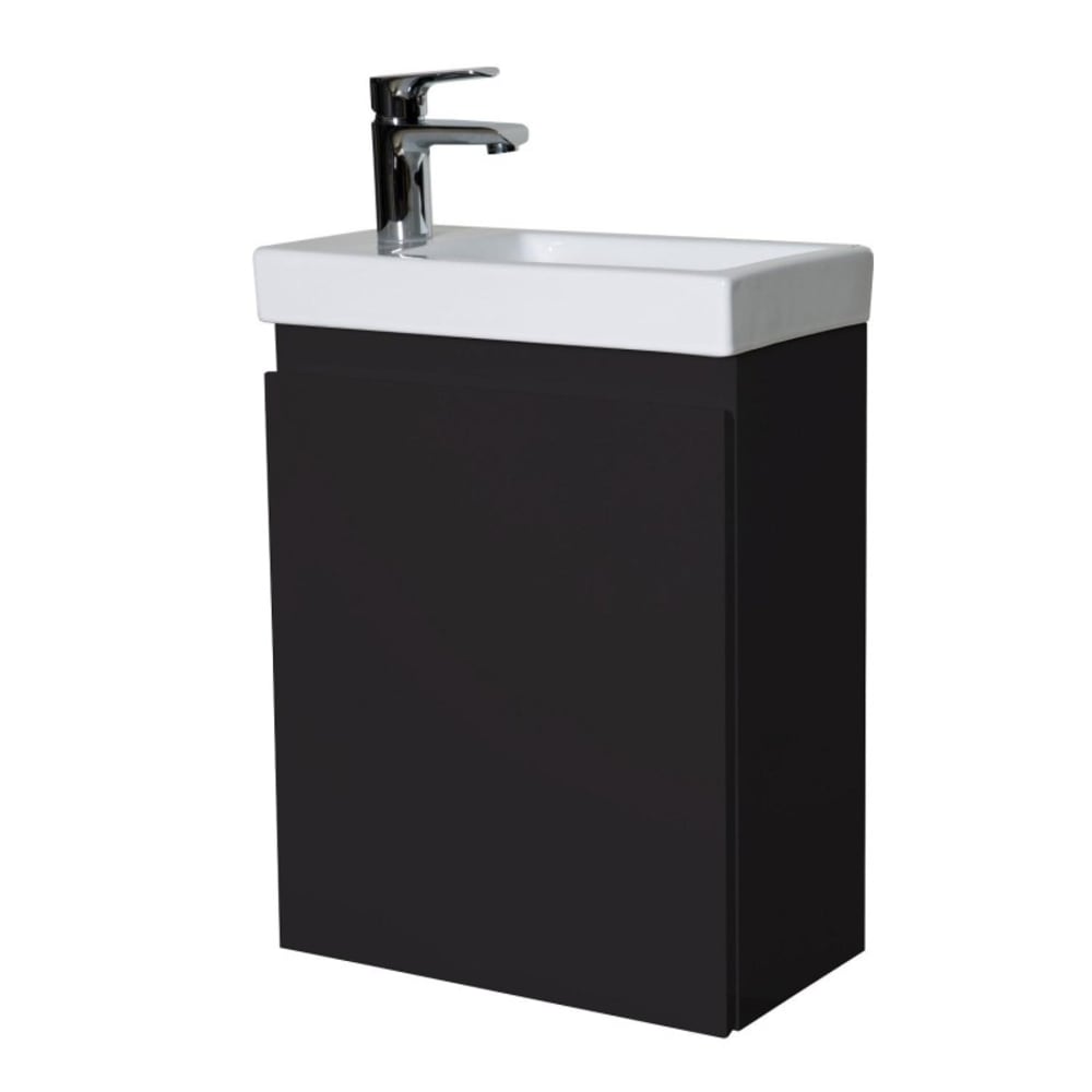 Meuble lave-mains + robinet noir - Maisons du Monde