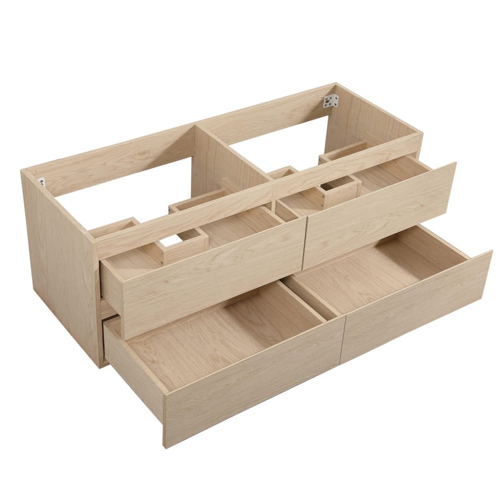 Meuble sous vasque suspendu  4 tiroirs 120cm