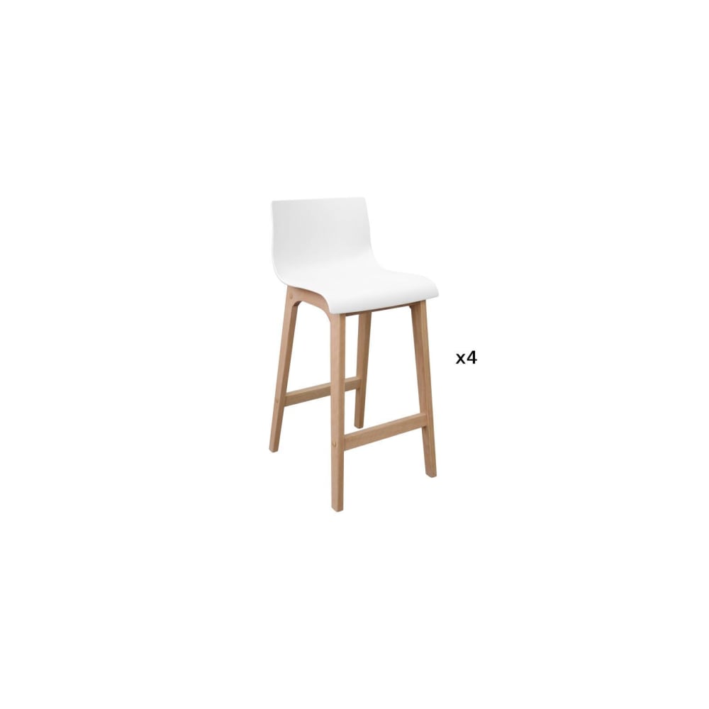 Lot de tabourets de bar en chêne 65cm