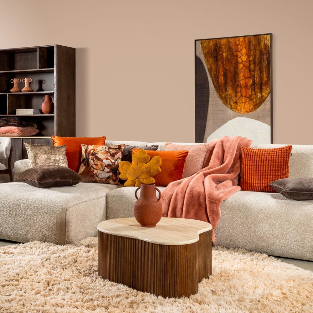 Coussin orange 60x60 cm — vue 4