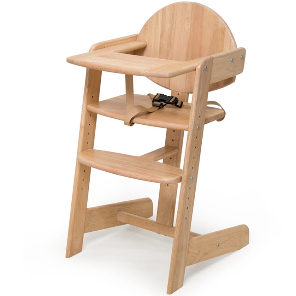 Chaise haute évolutive naturel
