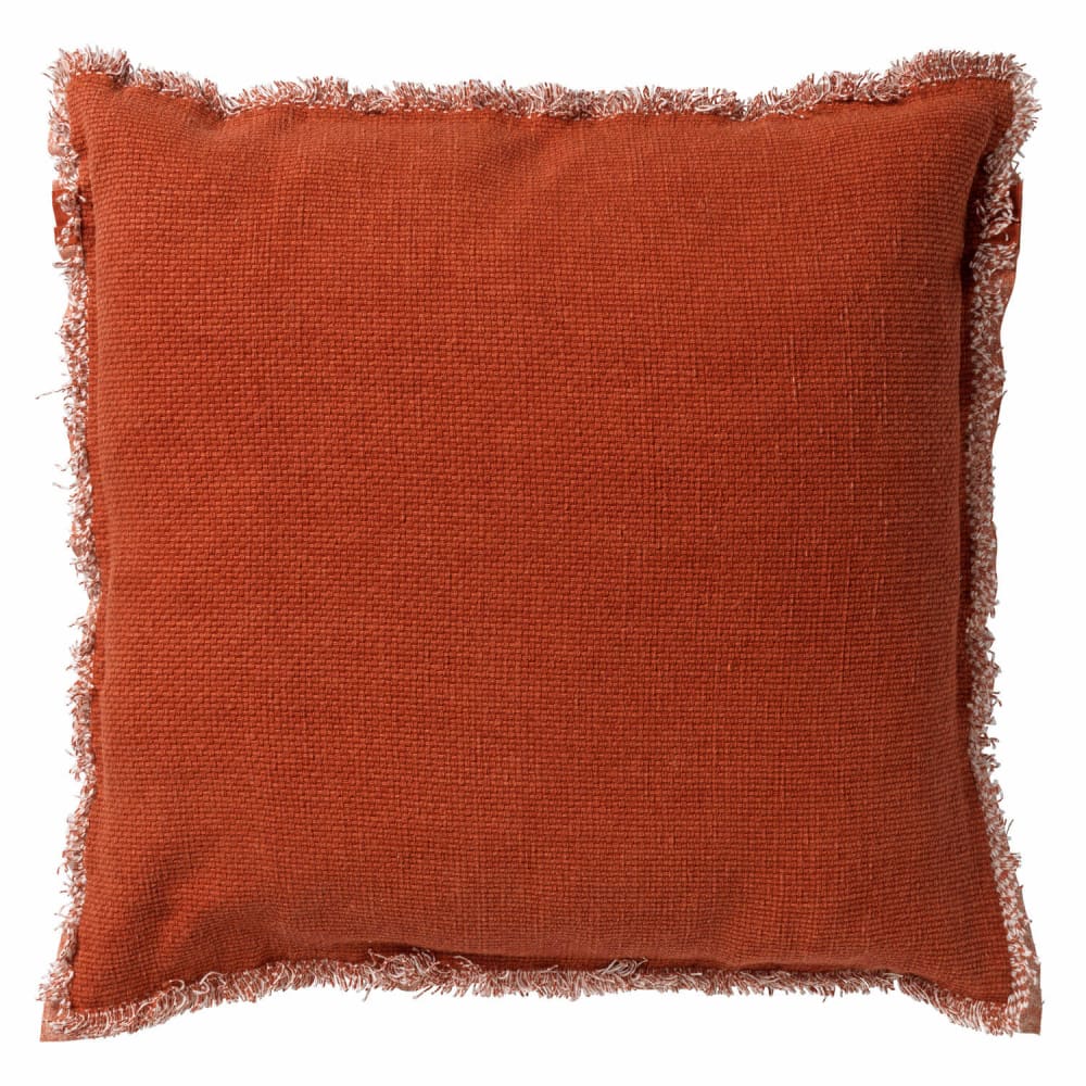 coussin orange 45x45 cm