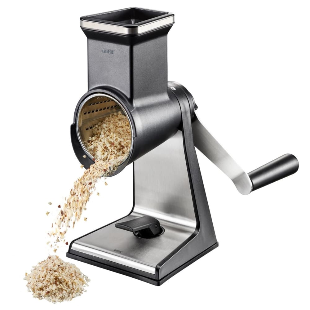 Grattugia a manovella acciaio inox nero/argento - GEFU