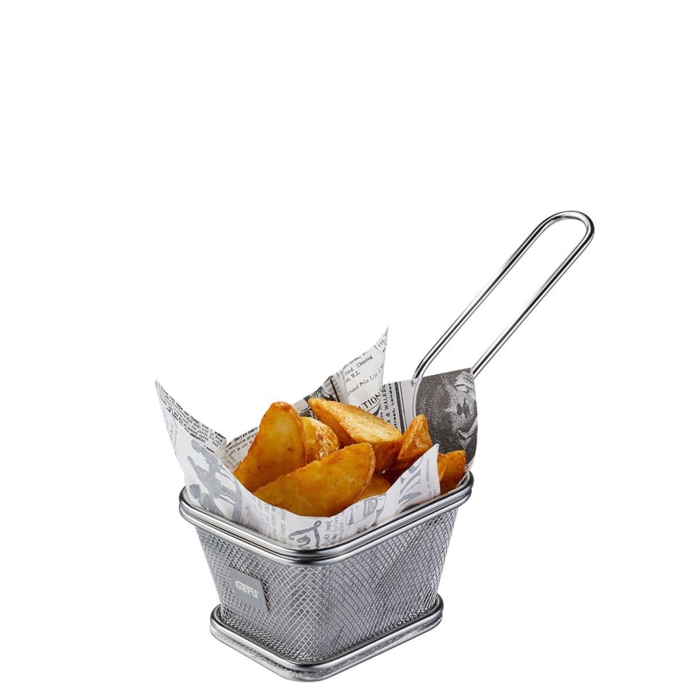 GEFU Panier à frites en acier inoxydable argent style classique chic Argenté