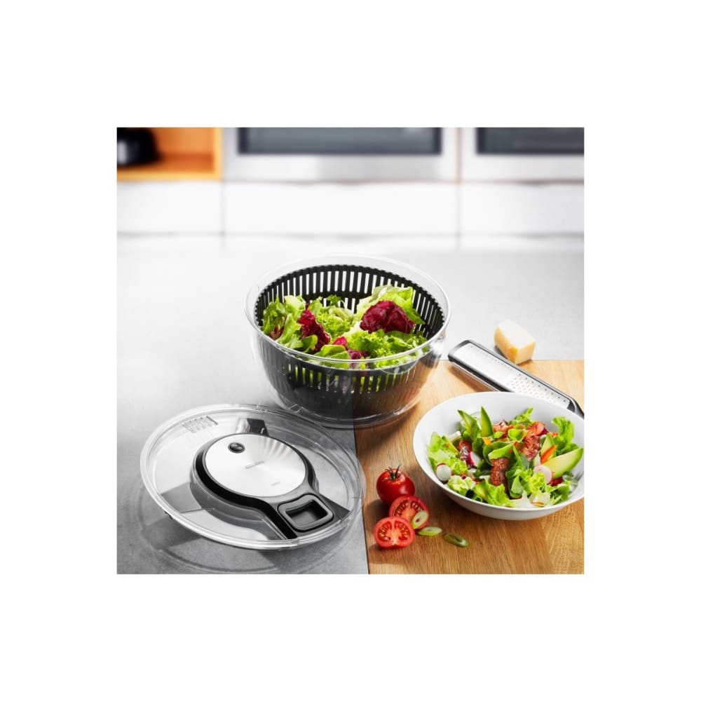Centrifuga per insalata acciaio inox nero/argento - GEFU
