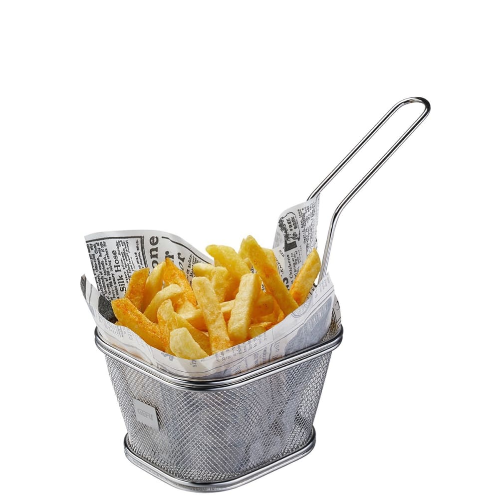 GEFU Panier à frites en acier inoxydable argent style classique chic Argenté