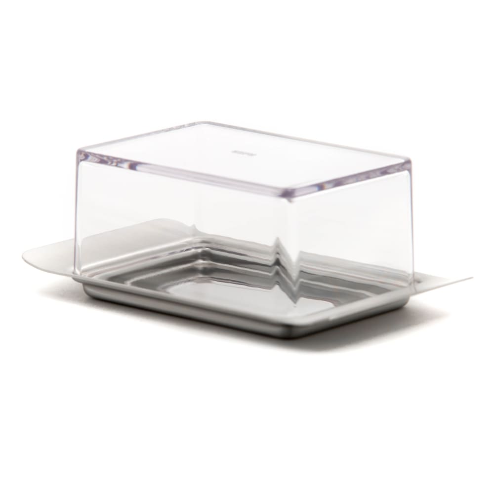 Beurrier  125 g en acier inoxydable argent