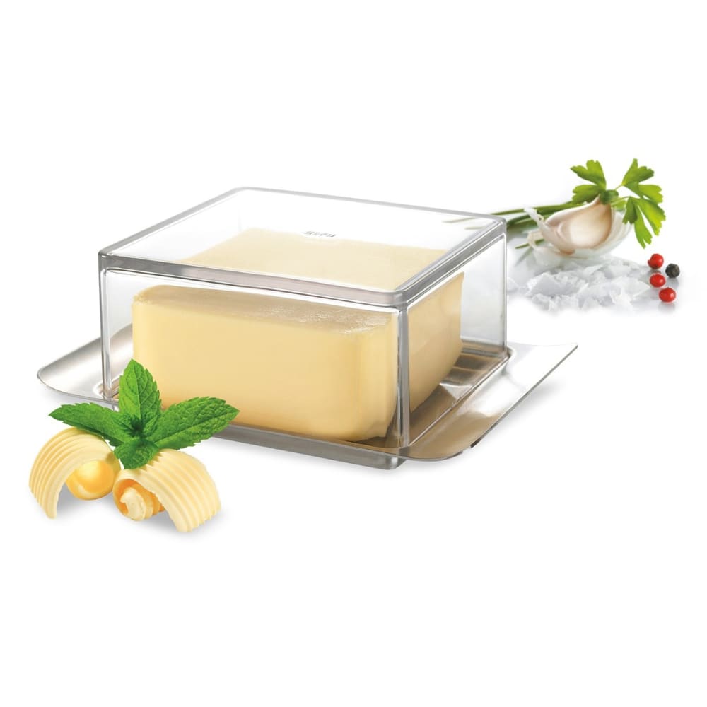 Beurrier 125 g en acier inoxydable argent - Maisons du Monde