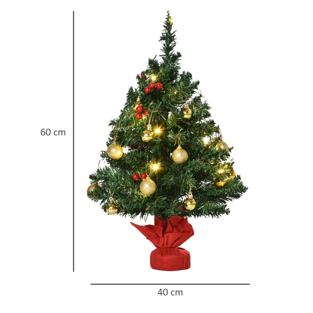 Albero di natale con led e rami in pvc multicolore - Homcom