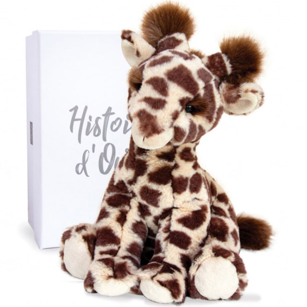 Histoire d'Ours Coffret peluche Lisi la girafe naturelle Terre sauvage (30 cm) Marron Pes - Polyester - 0x30x0cm