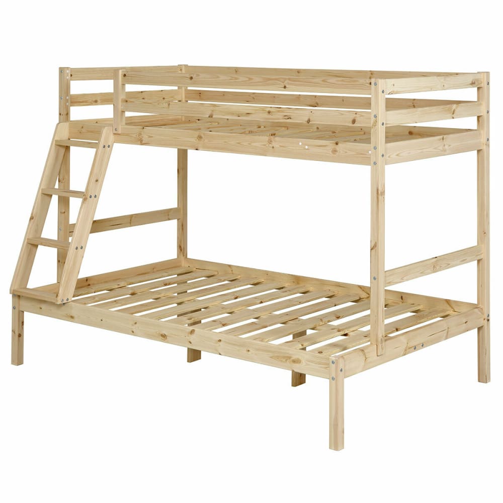 Lit superposé bois massif 120x190 cm - Maisons du Monde