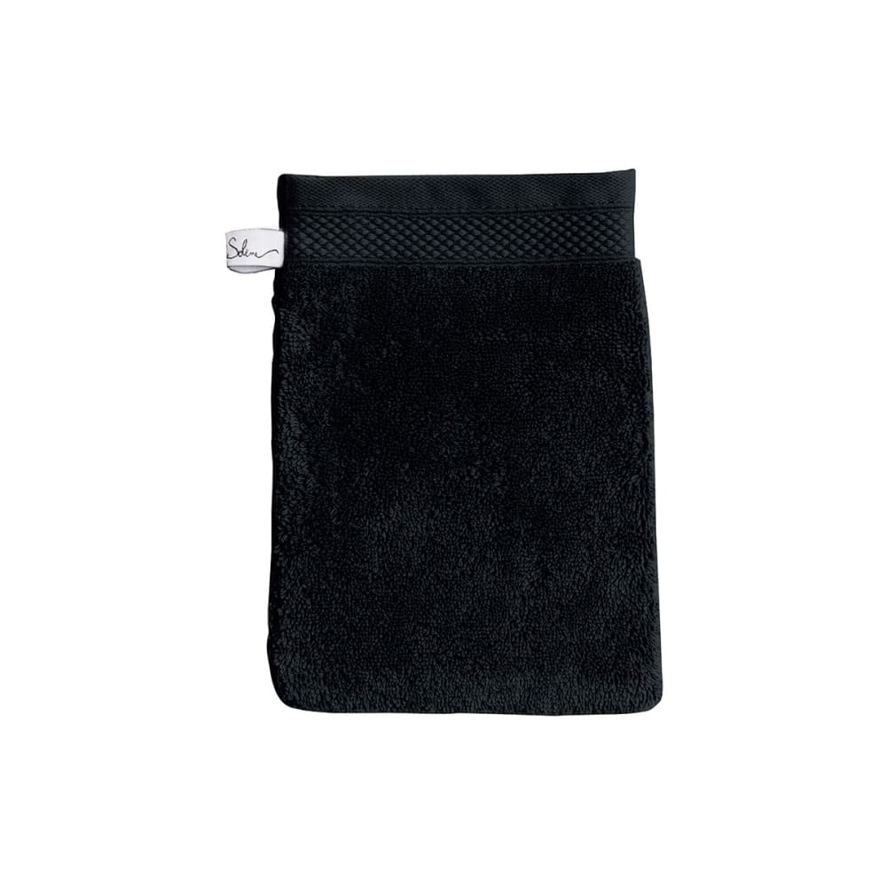 Gant de toilette coton réglisse 16x22 cm
