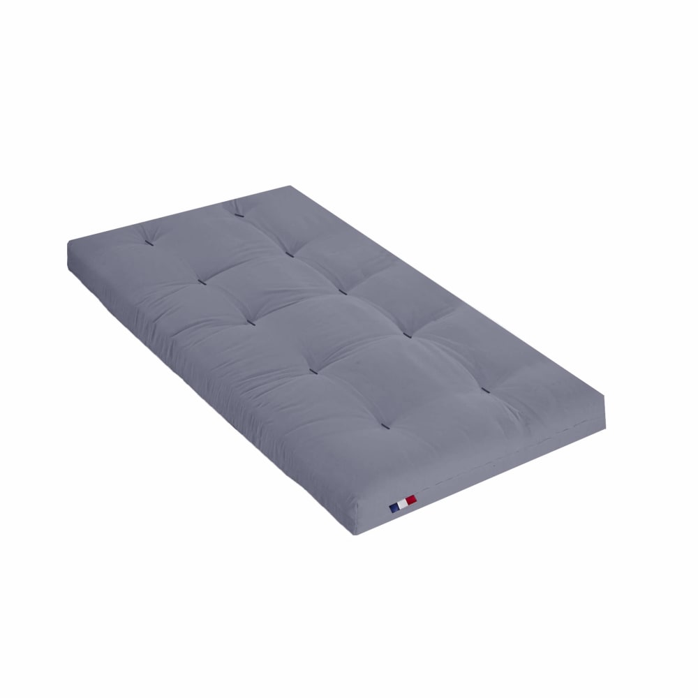 Matelas futon coeur latex ferme 13cm gris 90x190