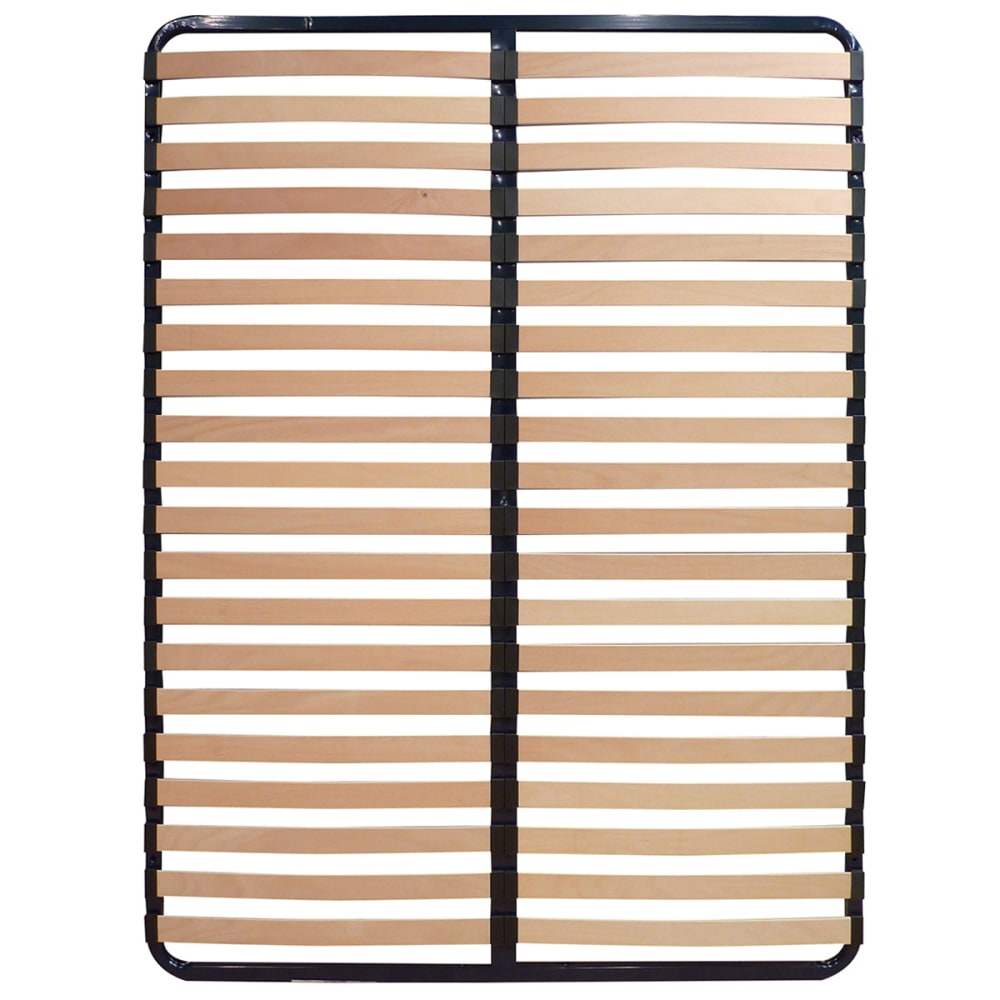 Pack sommier 2x20 lattes 140x190cm + pieds bleus + pied central