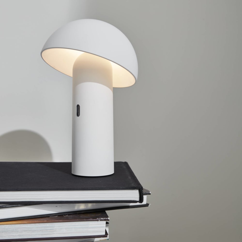 Lampe de table sans fil nomade blanche — vue 4