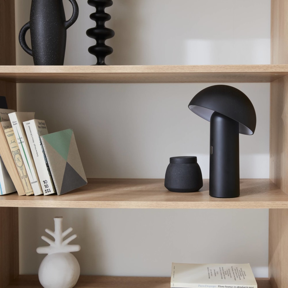 Lampe de table sans fil nomade noire — vue 4