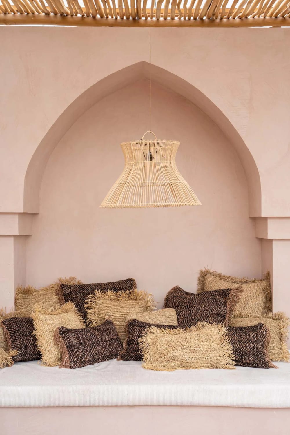 Copricuscino in cotone nero e rame 30x50x10 cm - Bazar Bizar