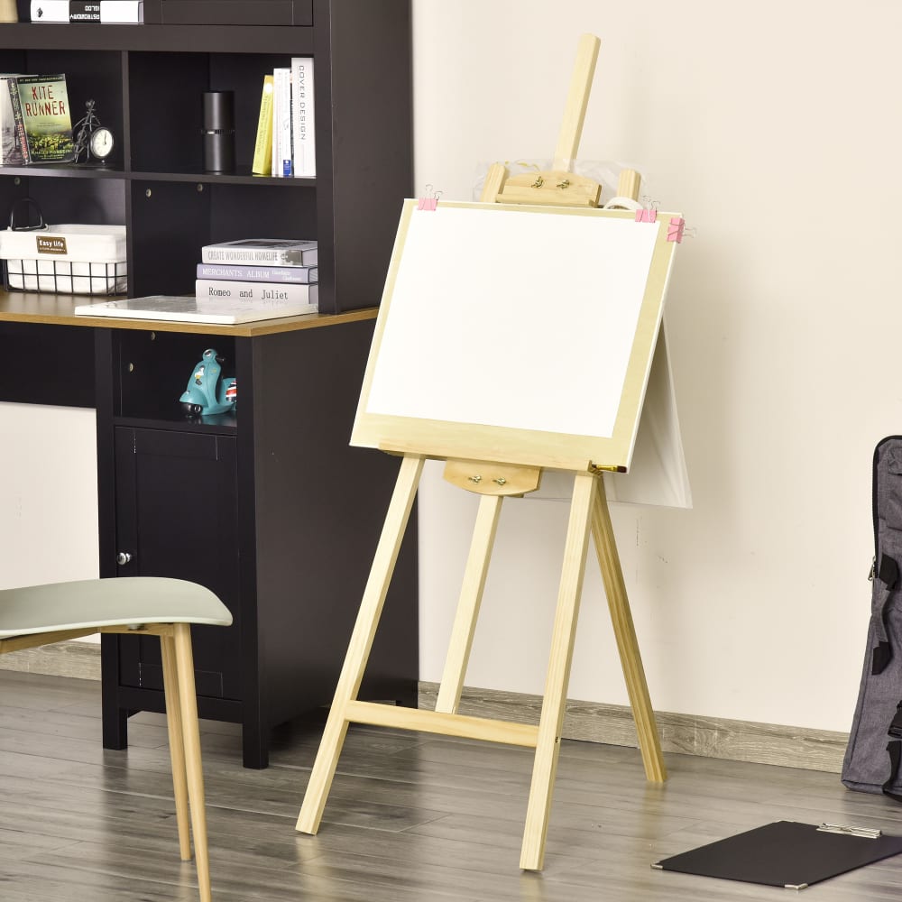 Caballete de pintura 51.5x71.5x134.5 cm madera natural - Maisons du Monde