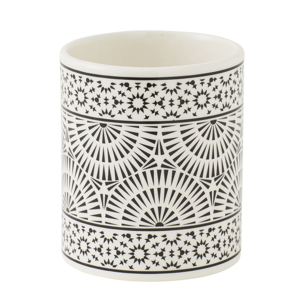 Porte brosse à dents ethnique en porcelaine Porte brosse à dents ethnique en porcelaine