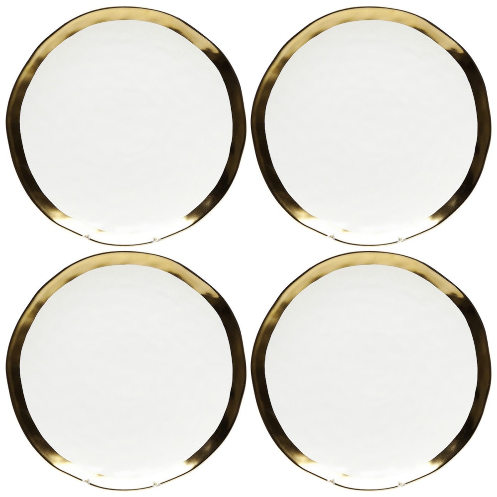 Assiette plate en porcelaine