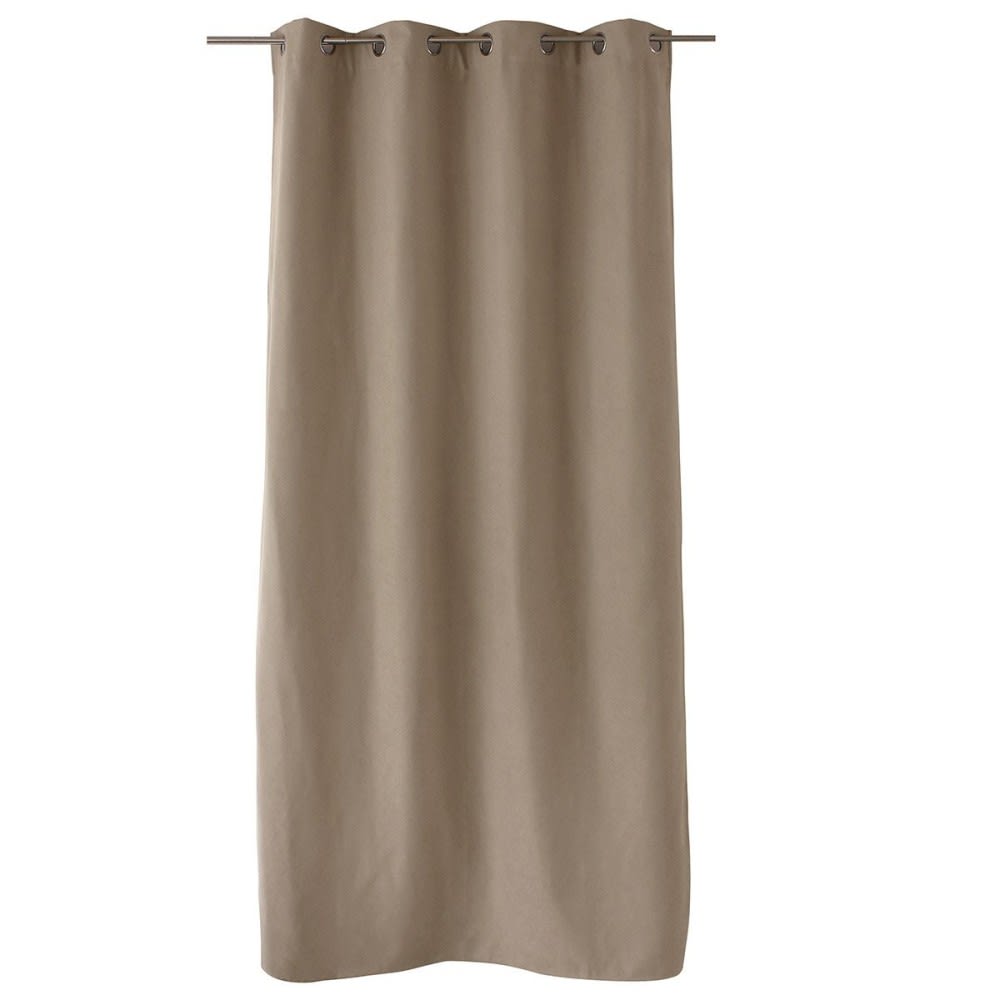 Rideau thermique doublé polyester naturel 240x135cm - Maisons du Monde