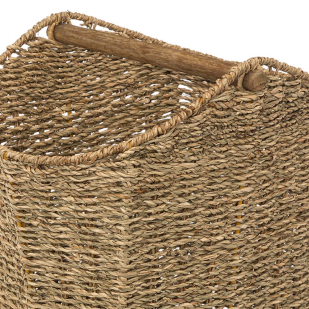 Dérouleur et réservoir papier toilette bois naturel 32x35 cm - Maisons du Monde