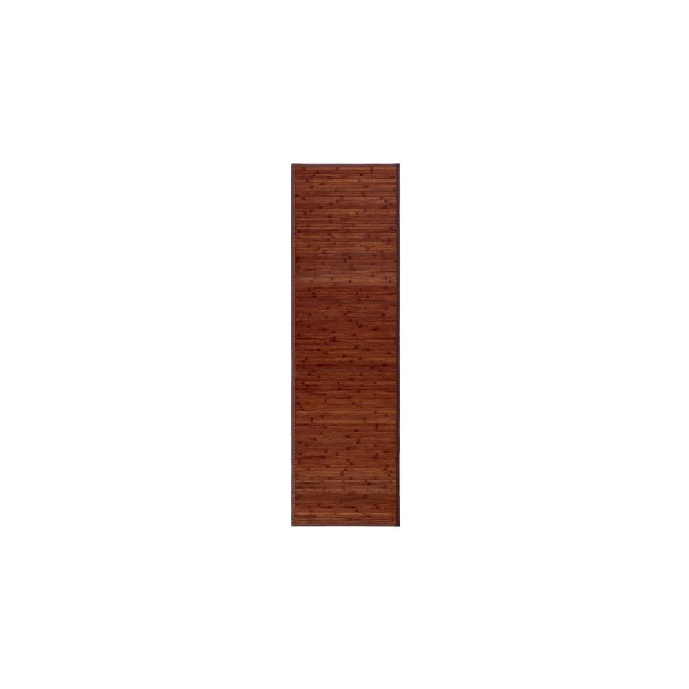 Tapis de couloir bambou couleur noyer 60x200cm