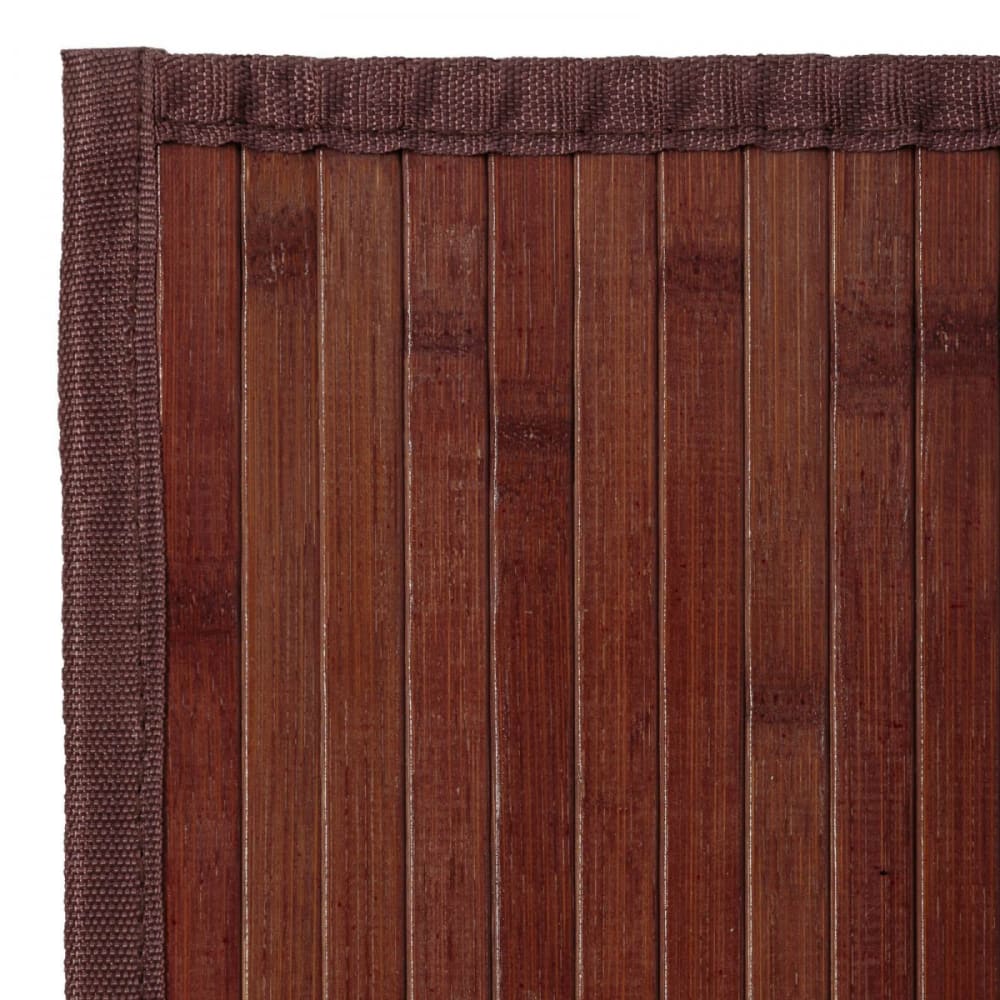 Tapis de couloir bambou couleur noyer 60x200cm — vue 3