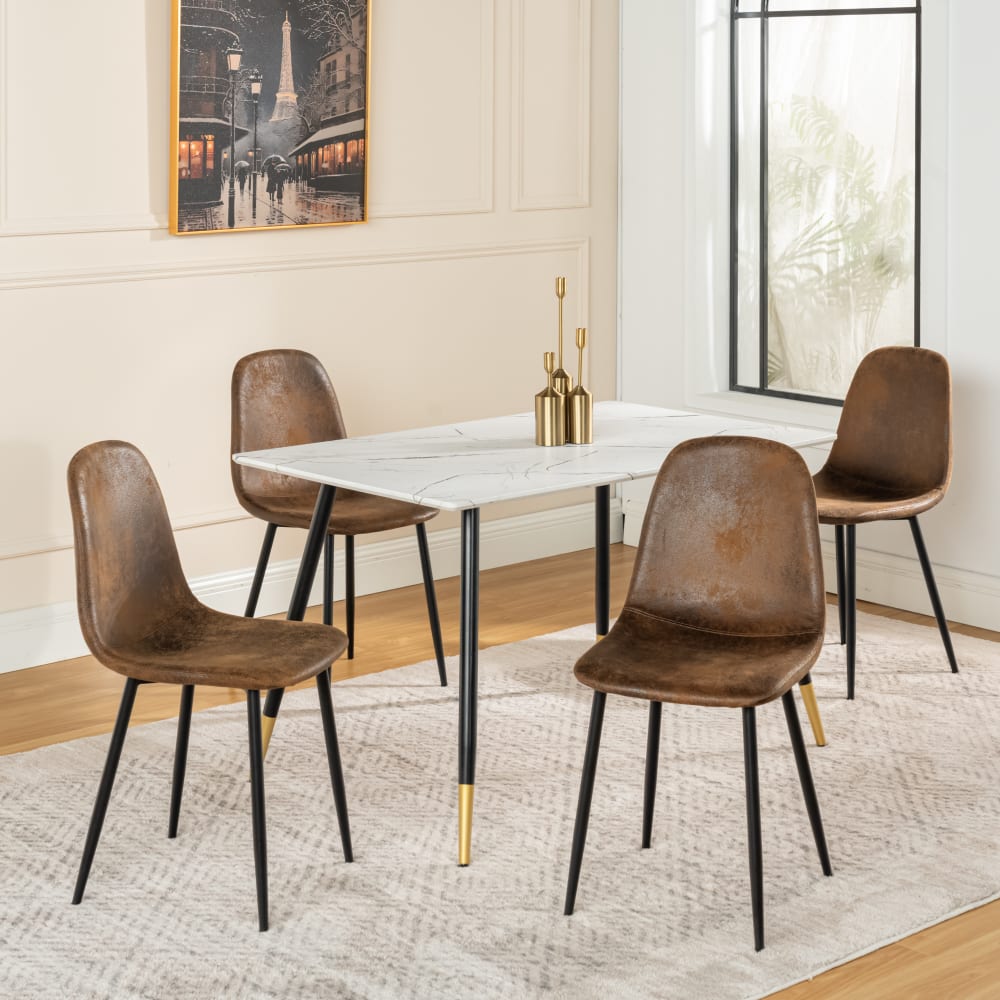 Set mit 4 Esszimmerstühlen im Vintage-Stil - Maisons Du Monde