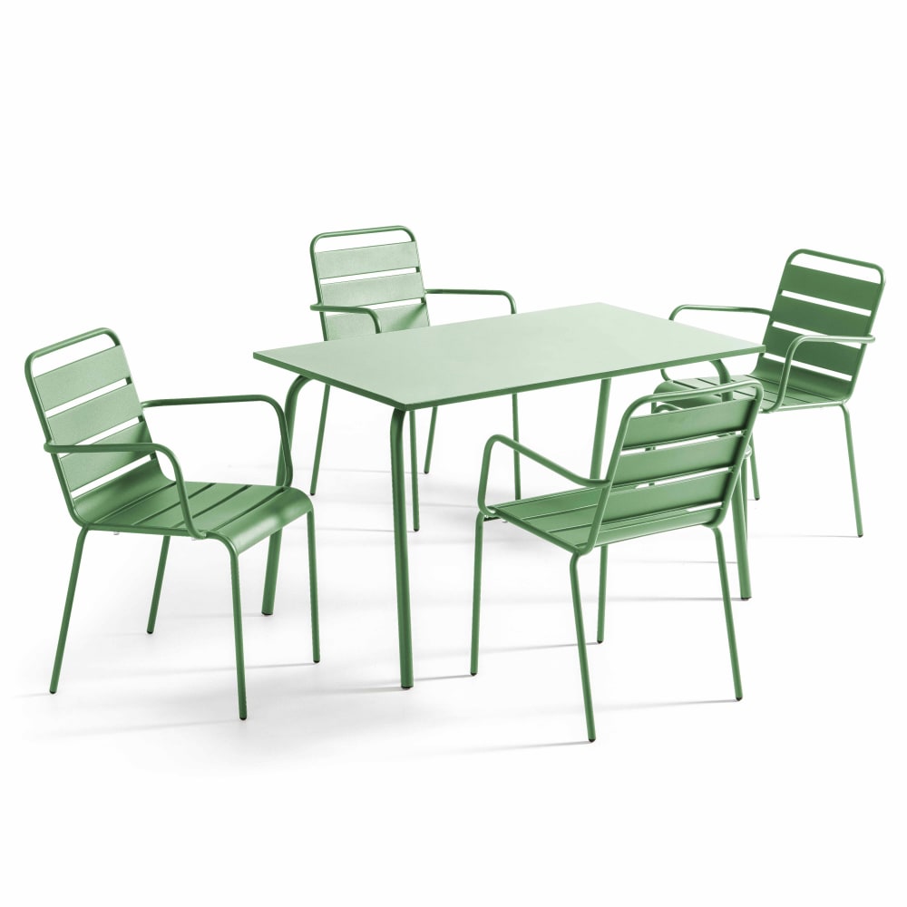 Ensemble table de jardin - cactus