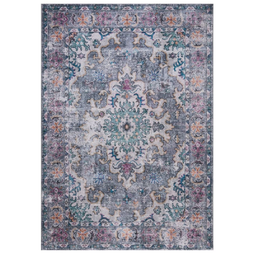 Tapis intérieur extérieur en polyester bleu 120x170 cm