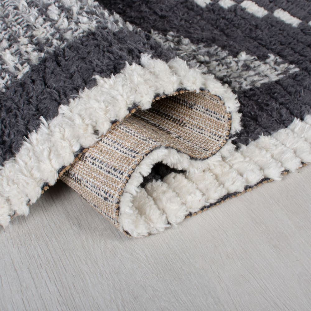 Tapis de salon style berbère gris 120x170 cm — vue 3