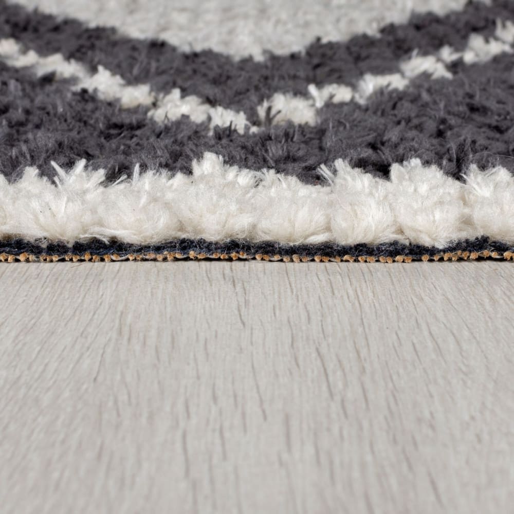 Tapis de salon style berbère gris 120x170 cm — vue 4
