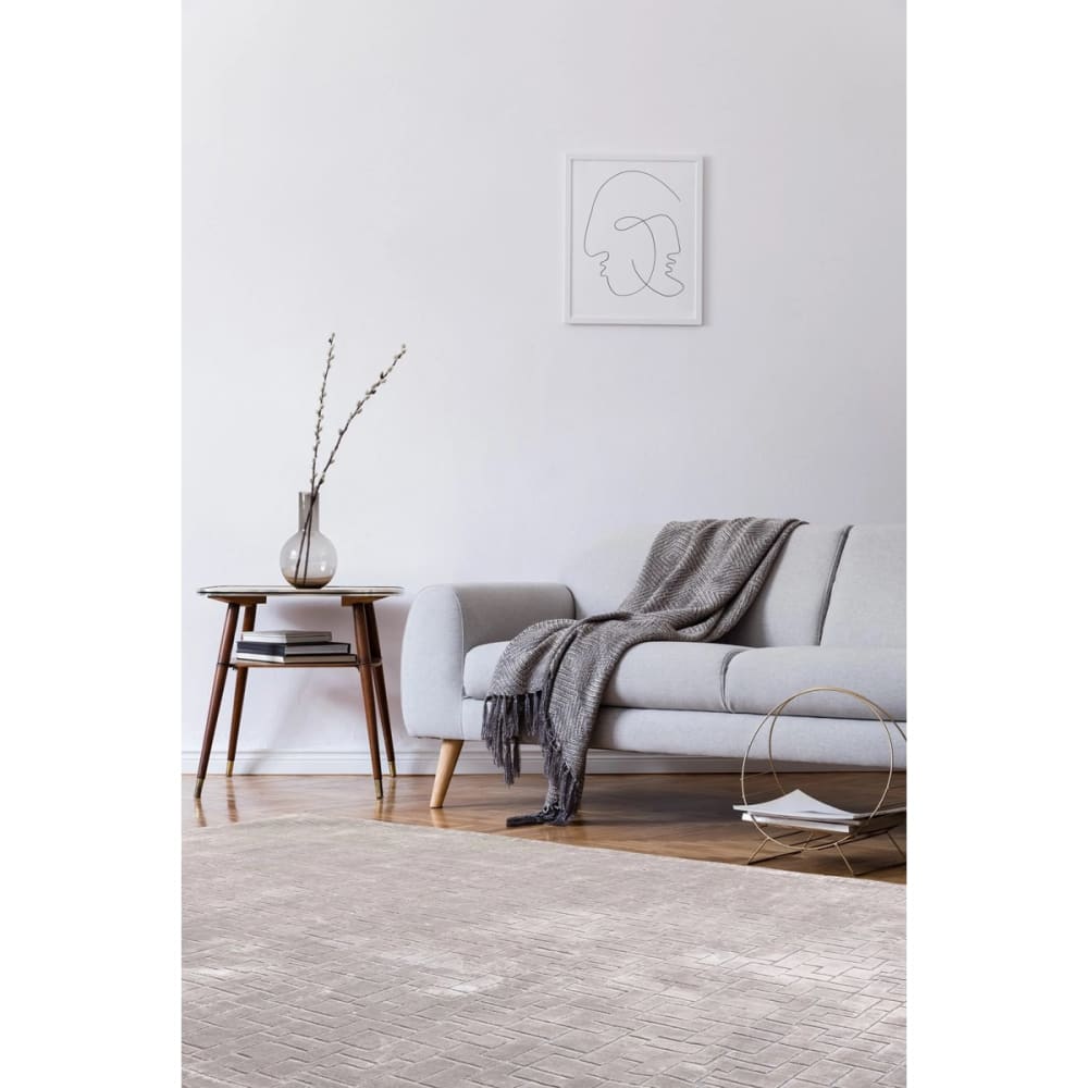 Tapis de salon en Viskoseargent 120x170 cm - Maisons du Monde