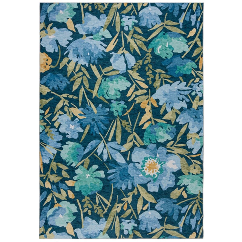 Tapis moderne en polyester bleu 200x290 cm