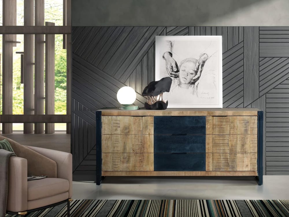 Buffet en bois d'acacia et métal - Maisons du Monde