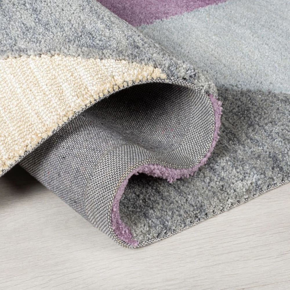 Tapis de salon en polyester violet 120x170 cm — vue 3