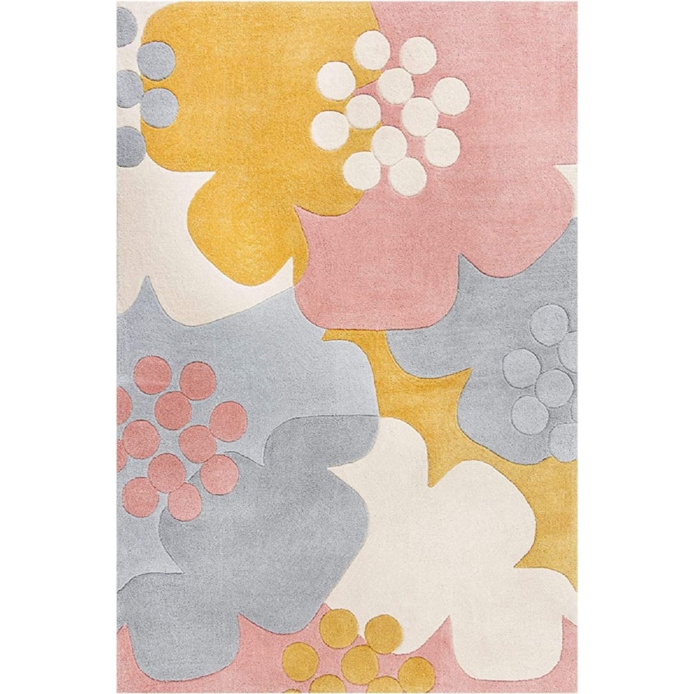 Tapis de salon en polyester multicolore 120x170 cm