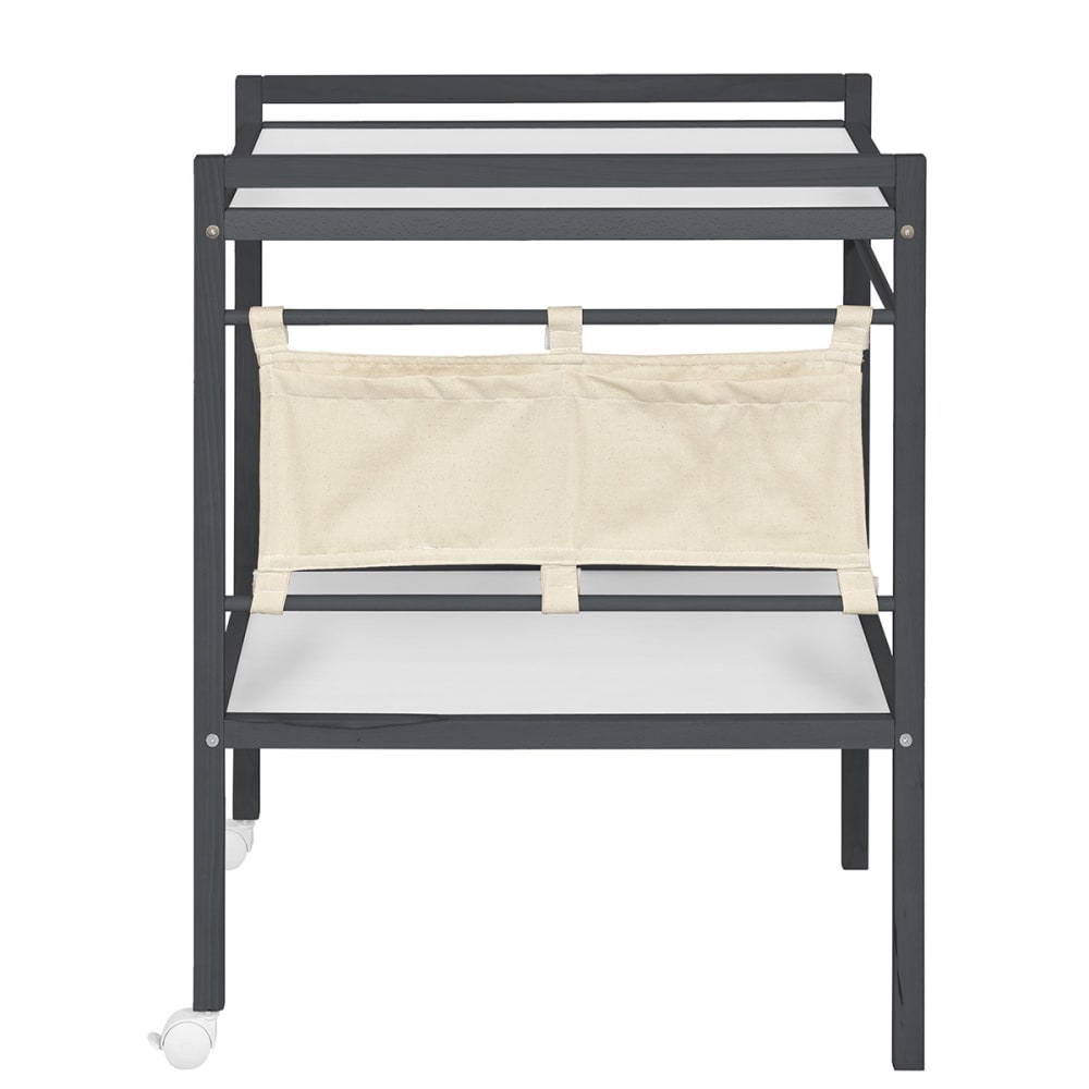 Table à langer bois massif gris (ID Kids) - Image 1