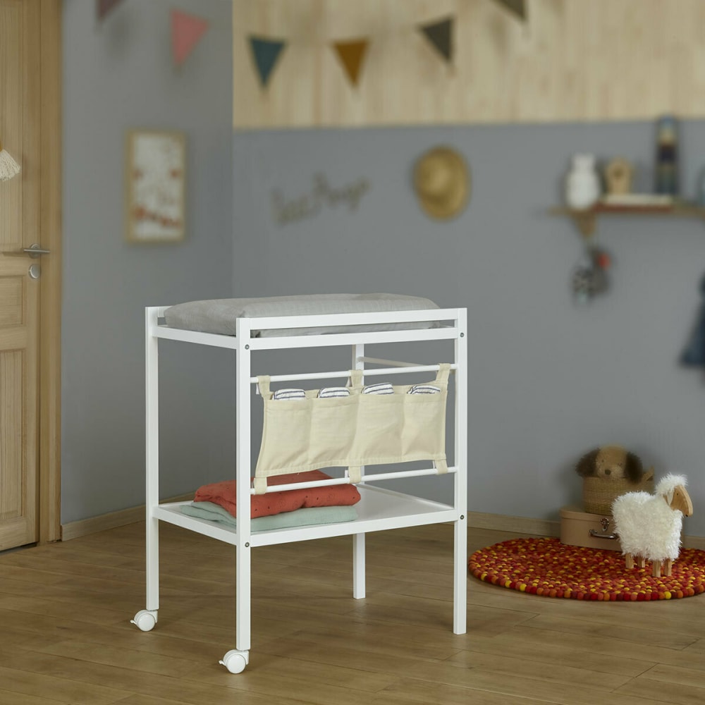 Table à langer bois massif blanc (ID Kids) - Image 3