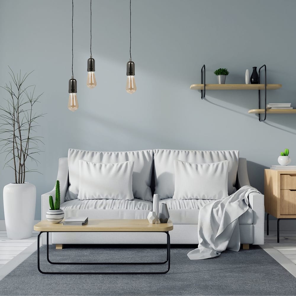Suspension ampoule h. 100 cm noir — vue 4