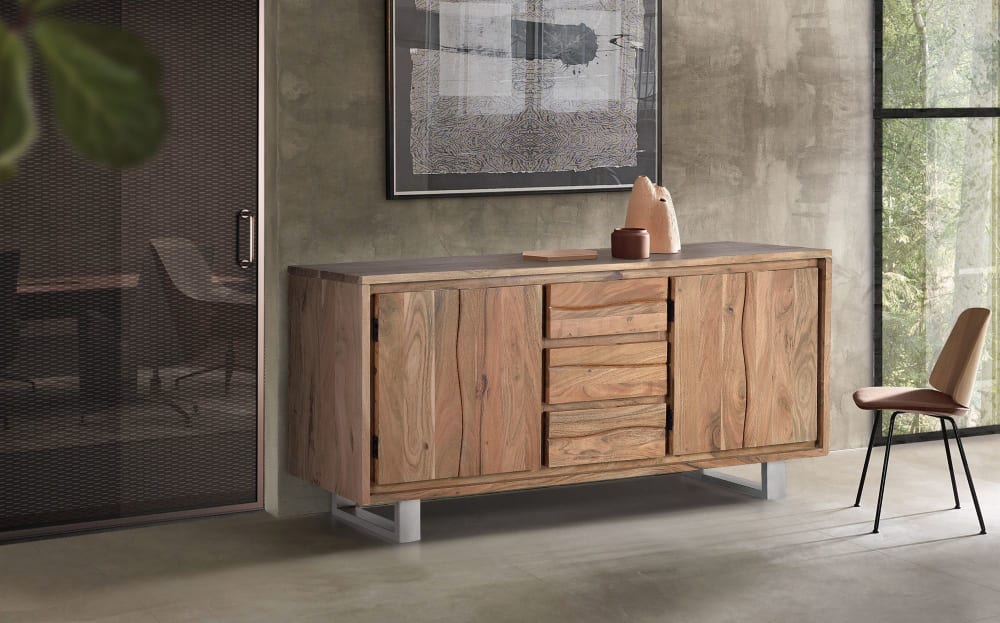 Buffet en bois d'acacia et métal - Maisons du Monde