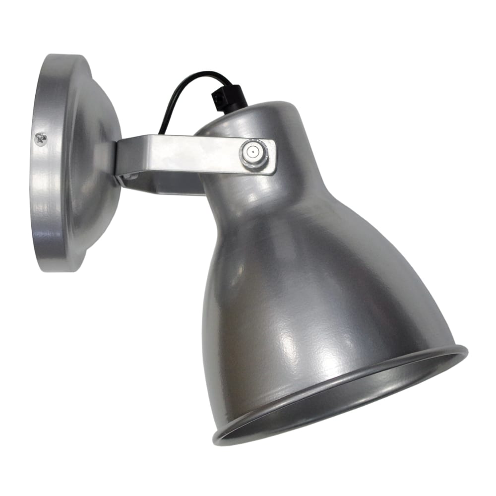 Lampada da parete paralume metallo aluminio - Modello Vintage - Metallo