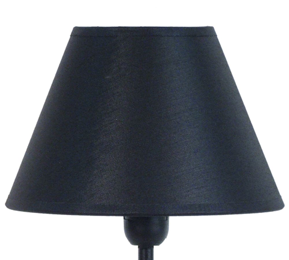 Lampe de table métal noir abat-jour tissu noir — vue 4