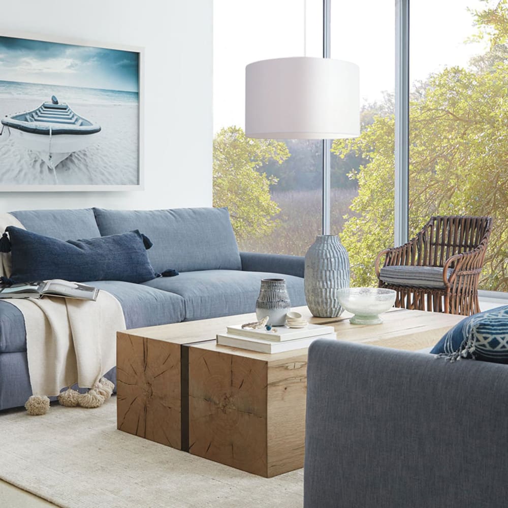 Abat-jour pour lampe tissu blanc - Maisons du Monde