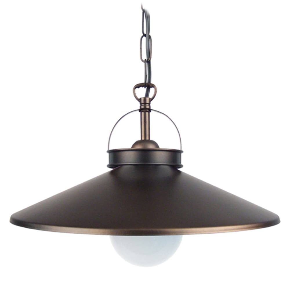 Suspension métal bronze abat-jour bronze